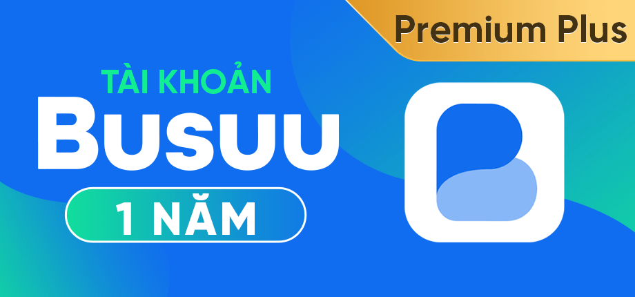 Busuu Premium Plus 1 năm - Tài khoản học ngoại ngữ